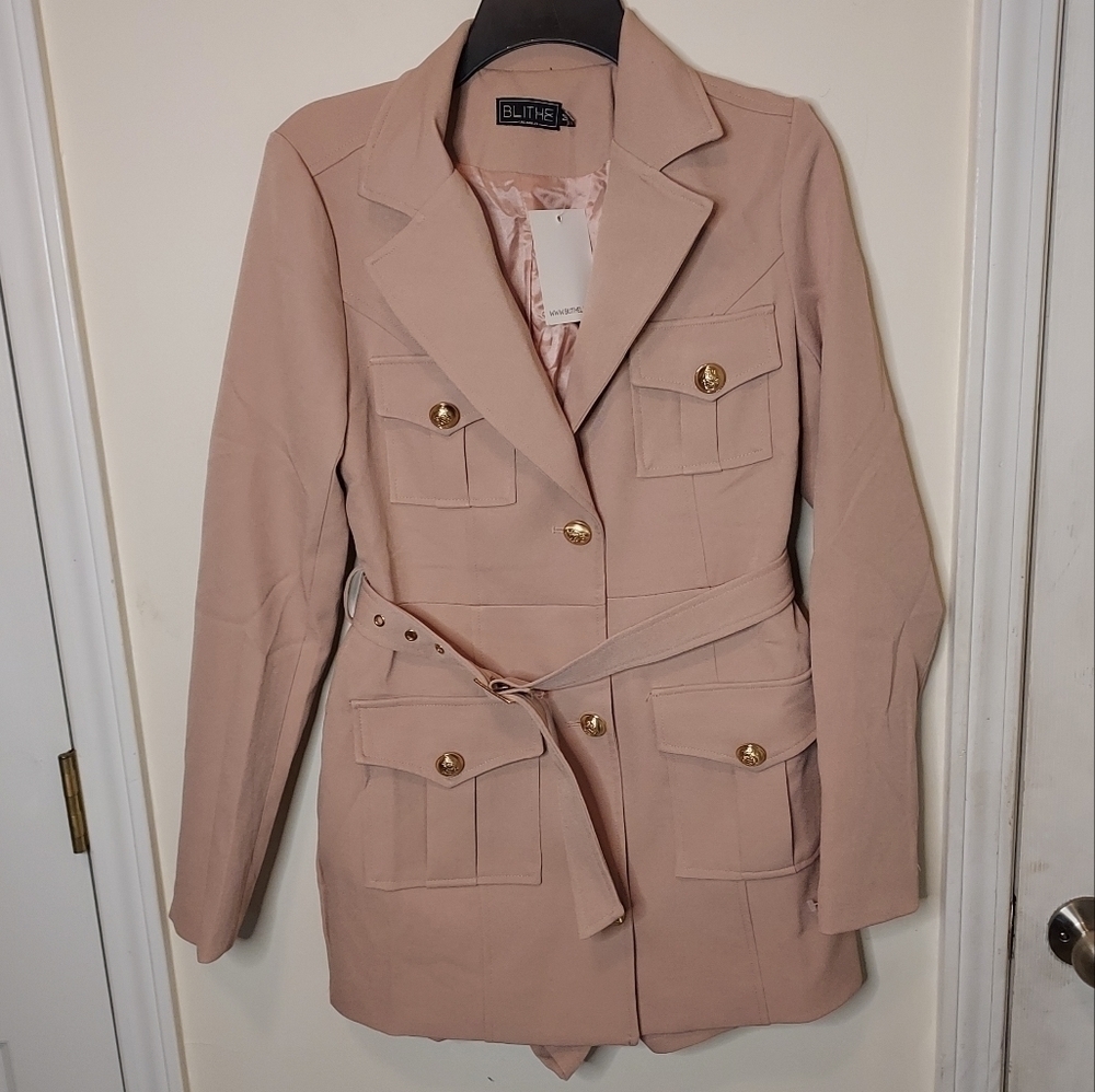 BLITHE LA Blazer Short Jumpsuit Sz M